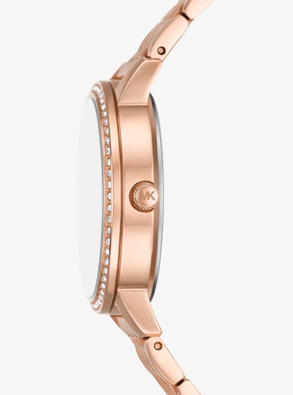 Michael Kors Melissa Pavé Rose Gold-Tone Watch - Preorder