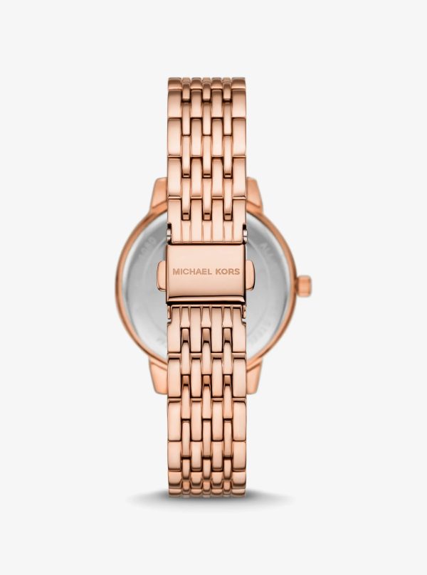 Michael Kors Melissa Pavé Rose Gold-Tone Watch - Preorder