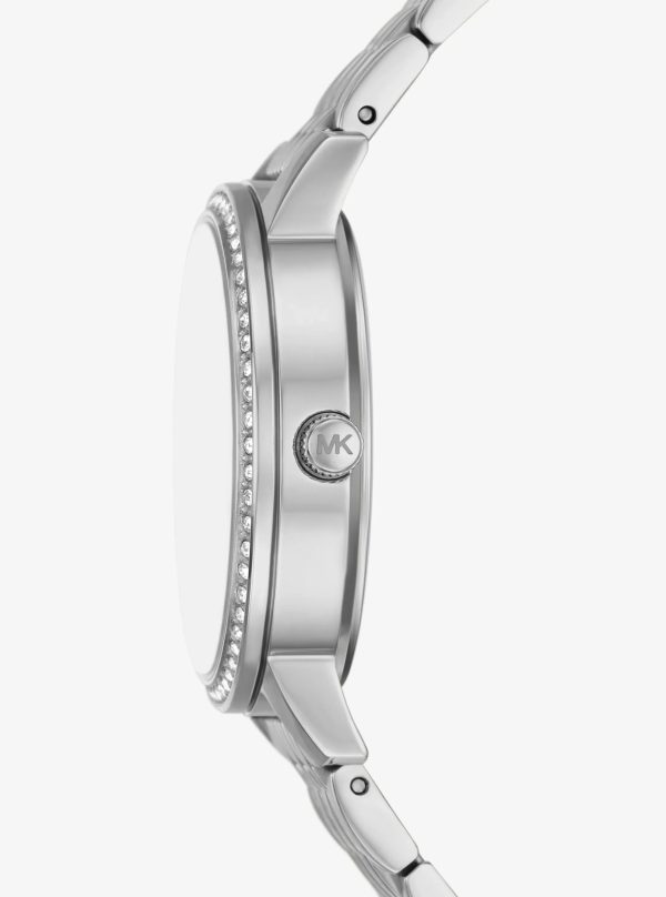 Michael Kors Melissa Pavé Silver-Tone Watch - Preorder