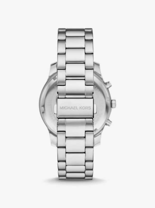 Michael Kors Oversized Berkley Pavé Silver-Tone Watch - Preorder