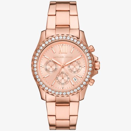 Michael Kors Oversized Everest Pavé Rose Gold-Tone Watch - Preorder — Rose Gold