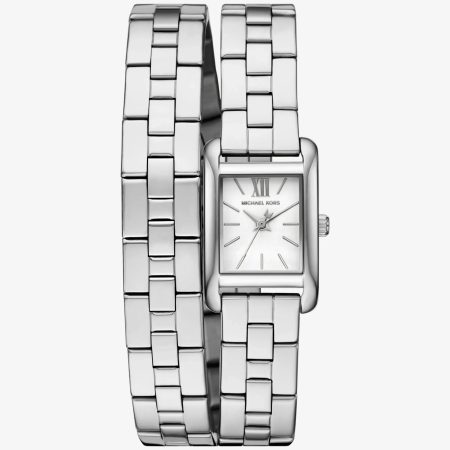 Michael Kors Mini Monroe Silver-Tone Double Wrap Watch - Preorder — Silver