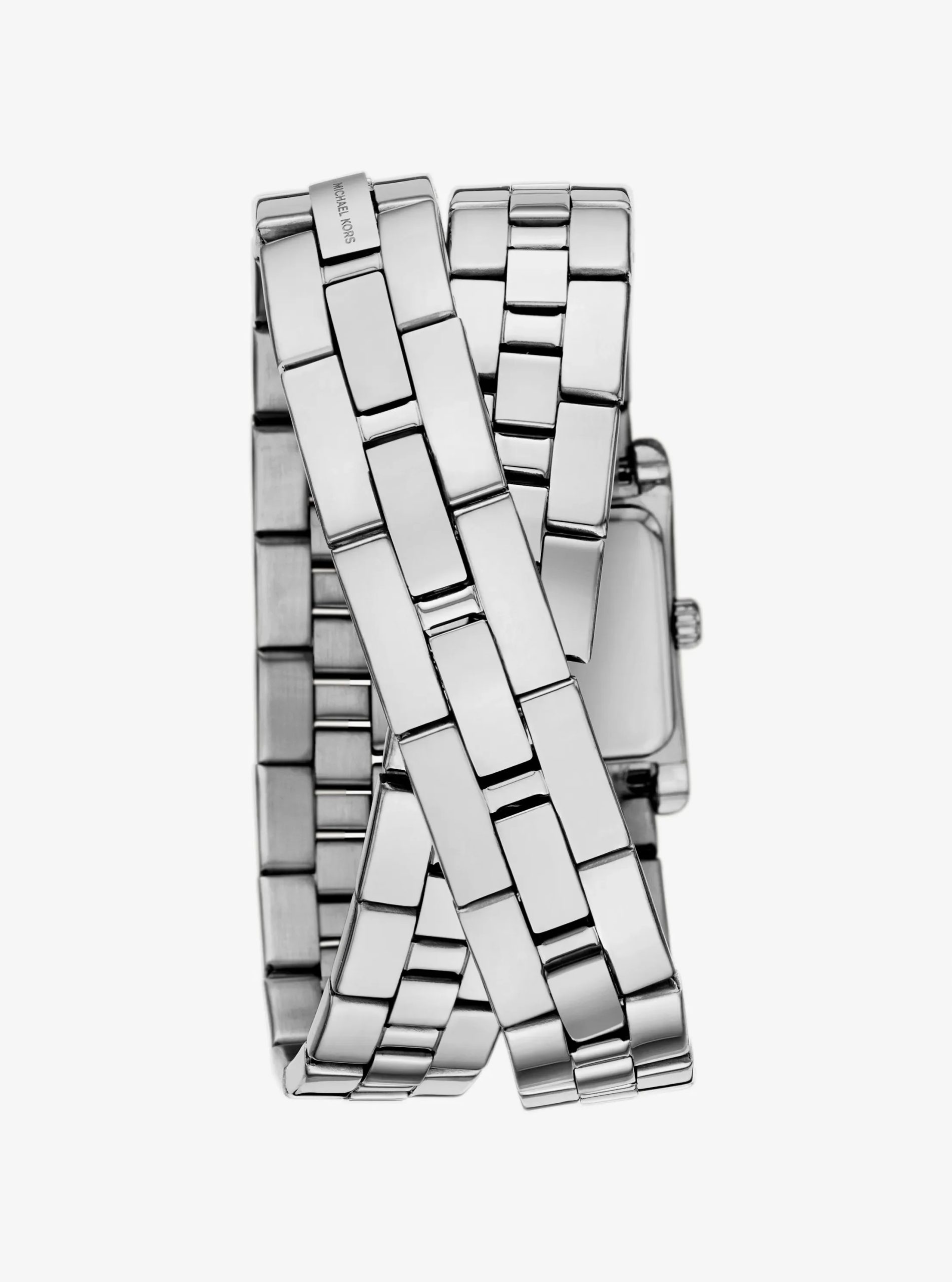 Michael Kors Mini Monroe Silver-Tone Double Wrap Watch - Preorder