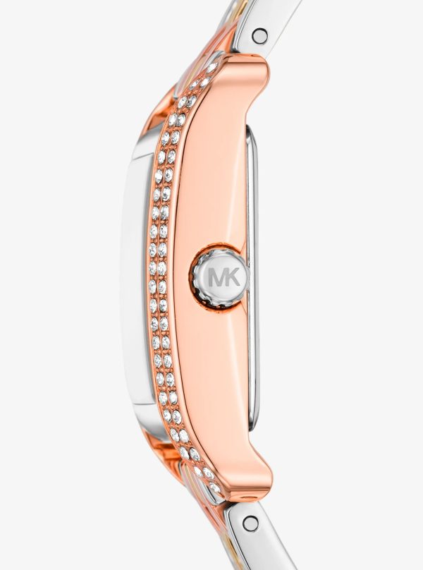 Michael Kors Mini Monroe Pavé Tri-Tone Watch - Preorder