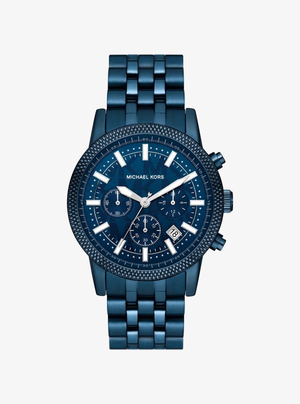 Michael Kors Oversized Hutton Blue-Tone Watch - Preorder
