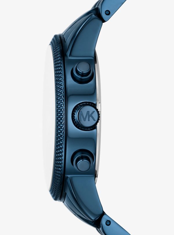Michael Kors Oversized Hutton Blue-Tone Watch - Preorder