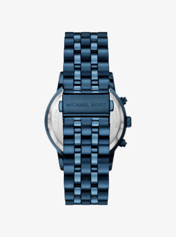 Michael Kors Oversized Hutton Blue-Tone Watch - Preorder