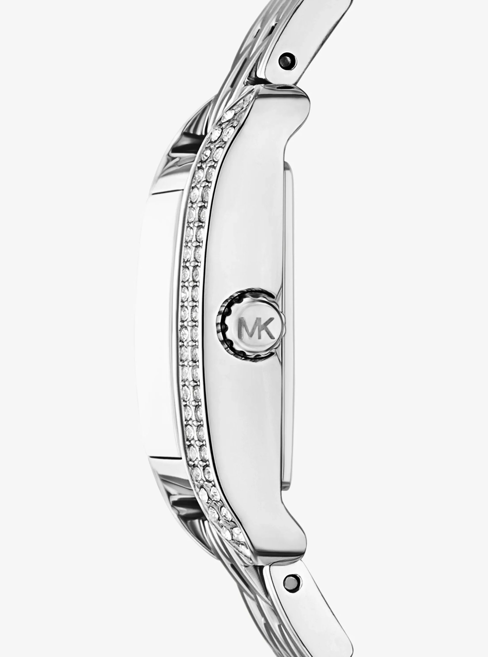 Michael Kors Mini Monroe Pavé Silver-Tone Watch - Preorder
