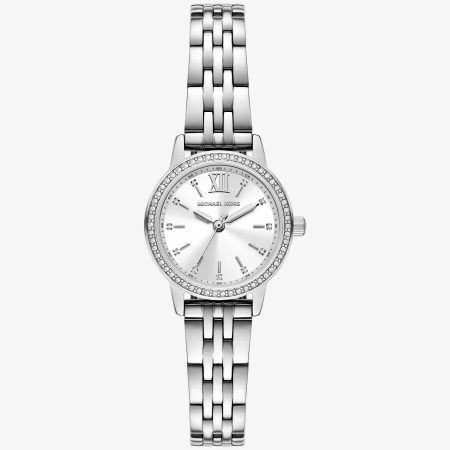 Michael Kors Mini Melissa Pavé Silver-Tone Watch - Preorder — Silver