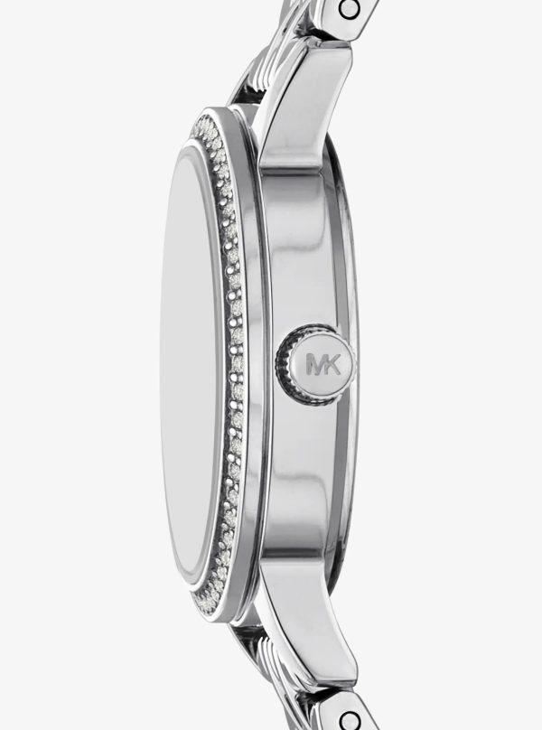Michael Kors Mini Melissa Pavé Silver-Tone Watch - Preorder