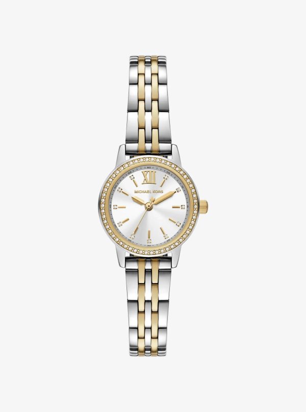 Michael Kors Mini Melissa Pavé Two-Tone Watch - Preorder