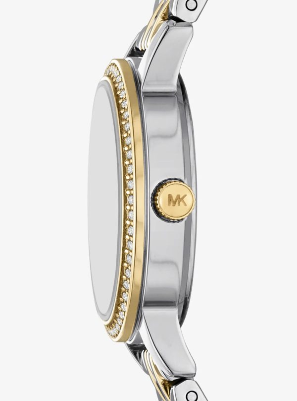 Michael Kors Mini Melissa Pavé Two-Tone Watch - Preorder