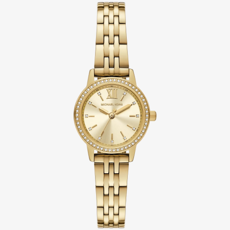 Michael Kors Mini Melissa Pavé Gold-Tone Watch - Preorder — Gold
