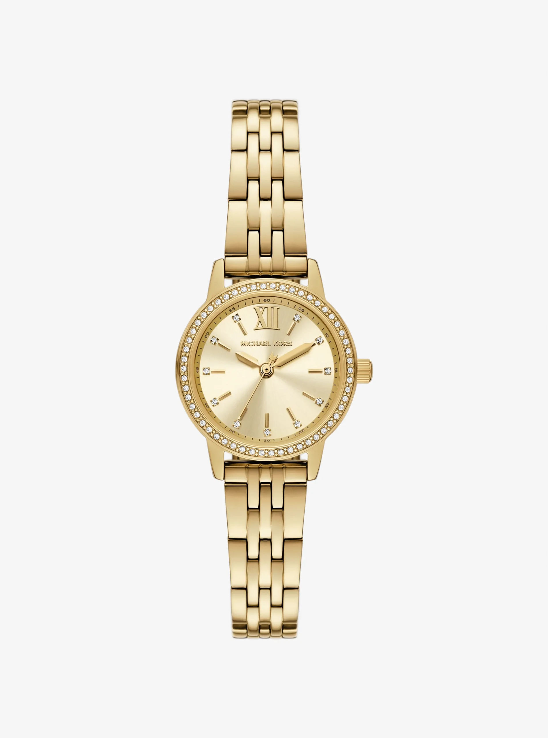 Michael Kors Mini Melissa Pavé Gold-Tone Watch - Preorder