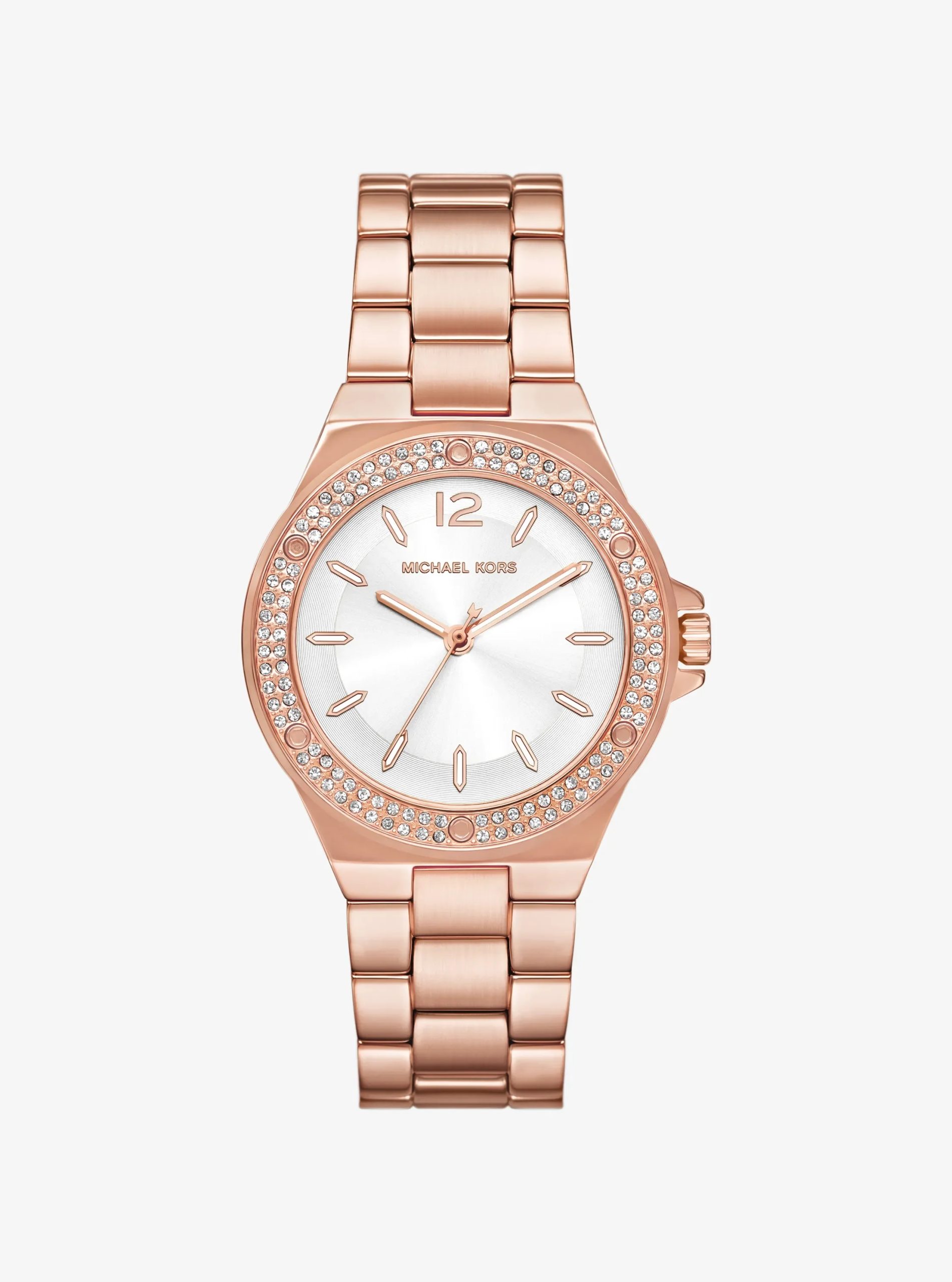 Michael Kors Lennox Pavé Rose Gold-Tone Watch - Preorder
