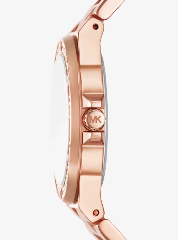 Michael Kors Lennox Pavé Rose Gold-Tone Watch - Preorder
