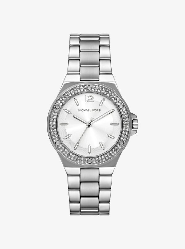 Michael Kors Lennox Pavé Silver-Tone Watch - Preorder