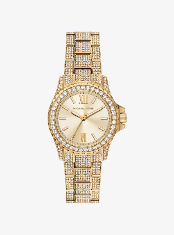 Michael Kors Mini Everest Pavé Gold-Tone Watch - Preorder