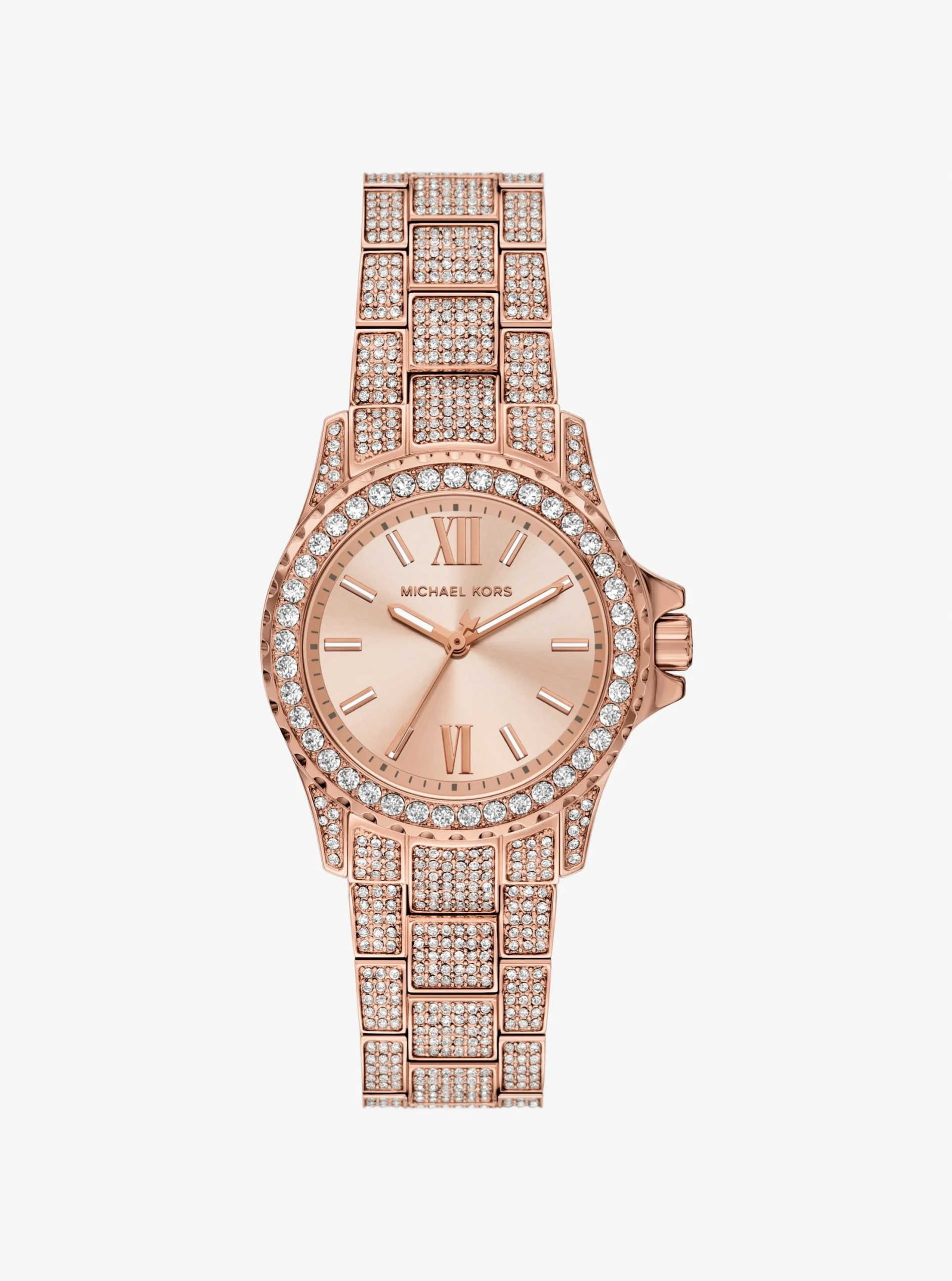 Michael Kors Mini Everest Pavé Rose Gold-Tone Watch - Preorder