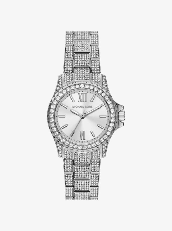 Michael Kors Mini Everest Pavé Silver-Tone Watch - Preorder