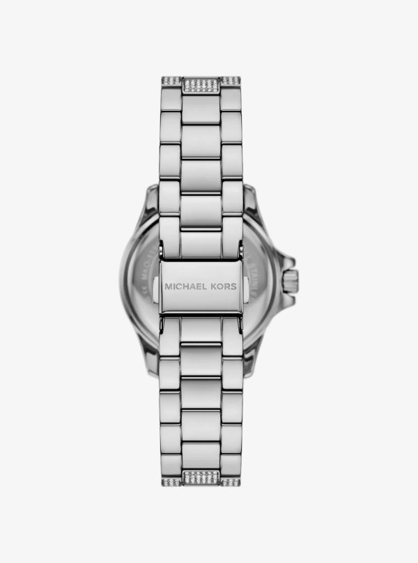 Michael Kors Mini Everest Pavé Silver-Tone Watch - Preorder