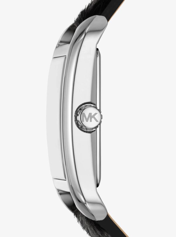 Michael Kors Monroe Leopard Print Calf Hair Watch - Preorder