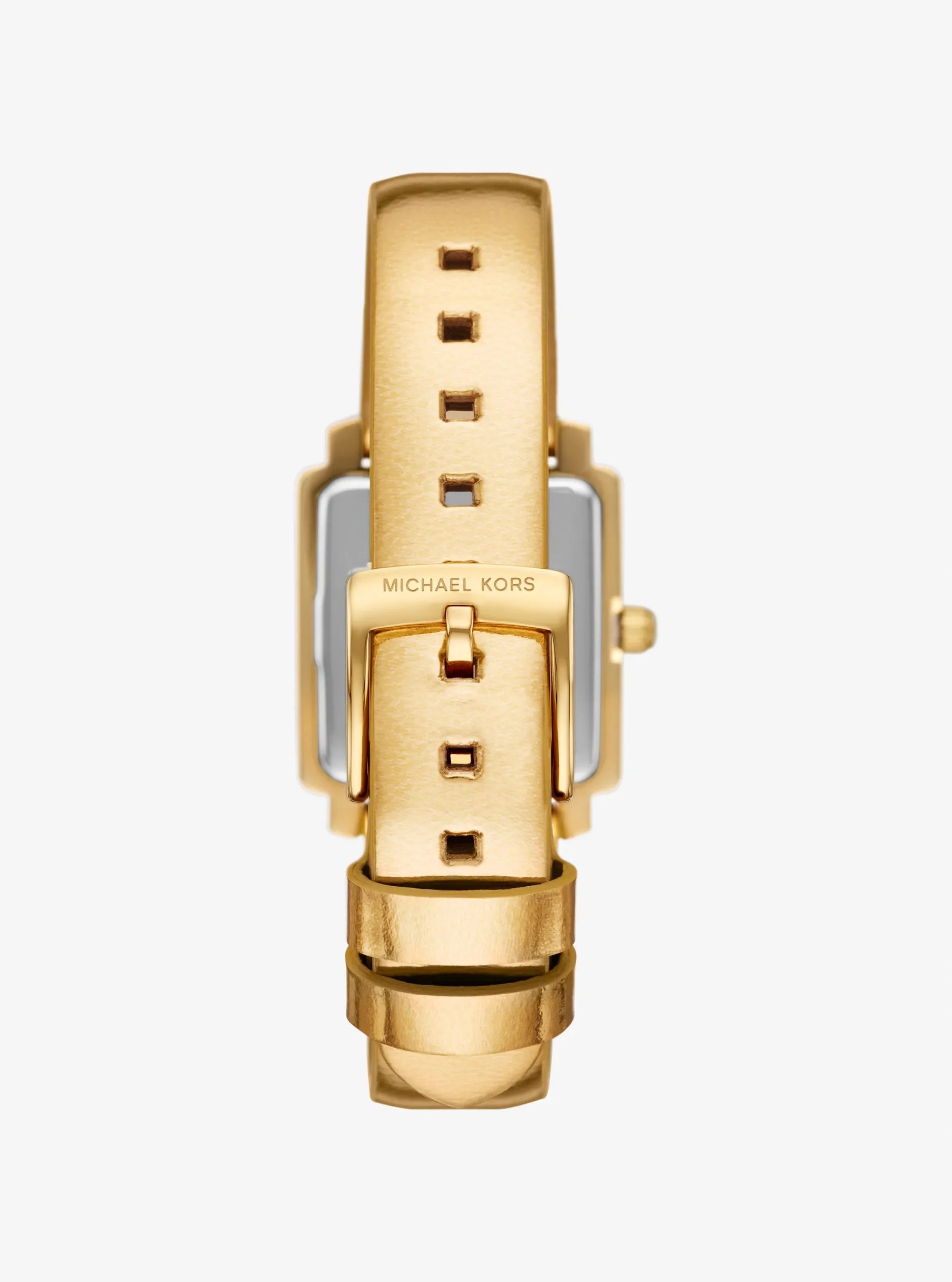 Michael Kors Mini Gwynn Pavé Gold-Tone and Leather Watch - Preorder