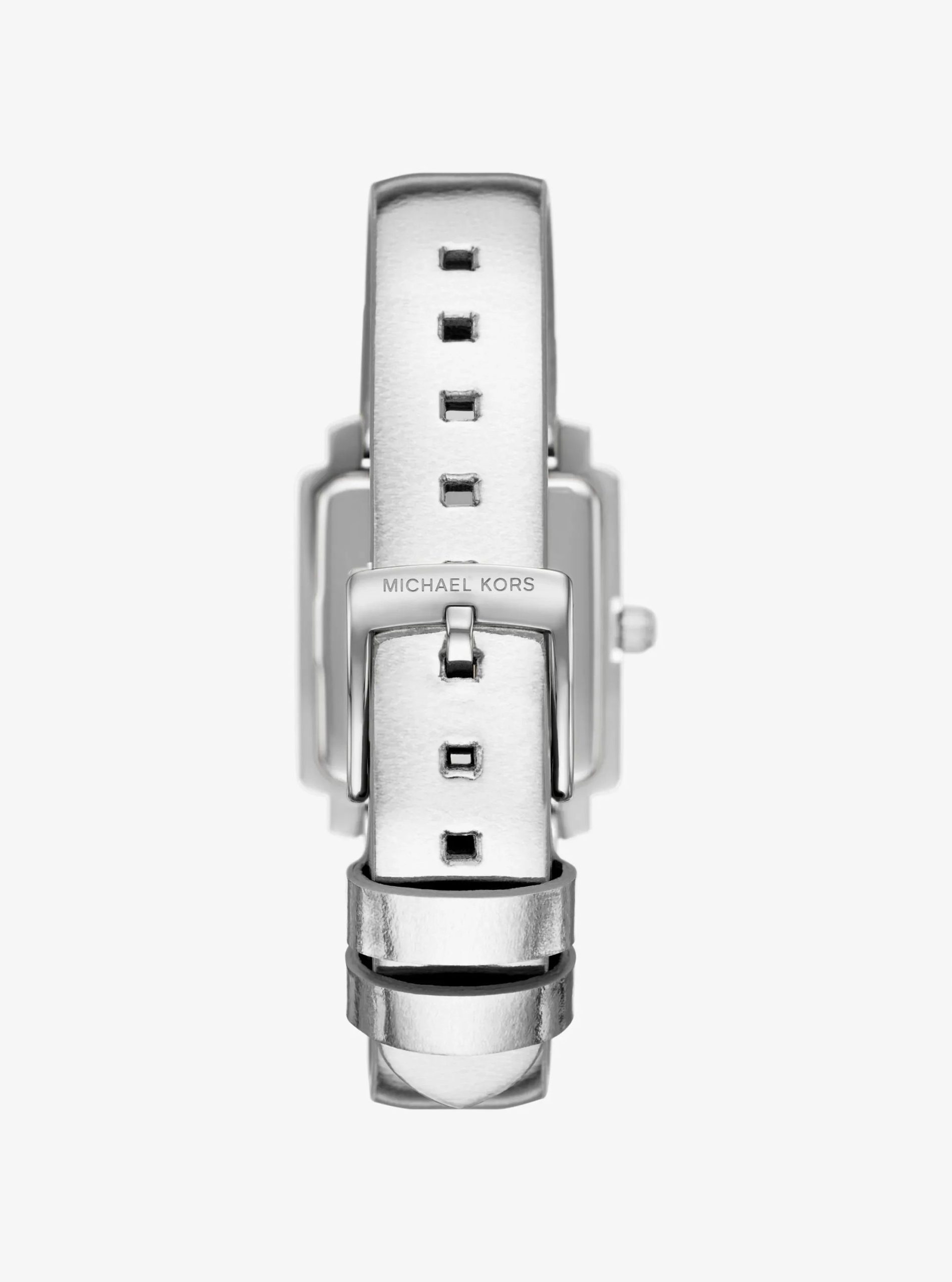 Michael Kors Mini Gwynn Pavé Silver-Tone and Leather Watch - Preorder