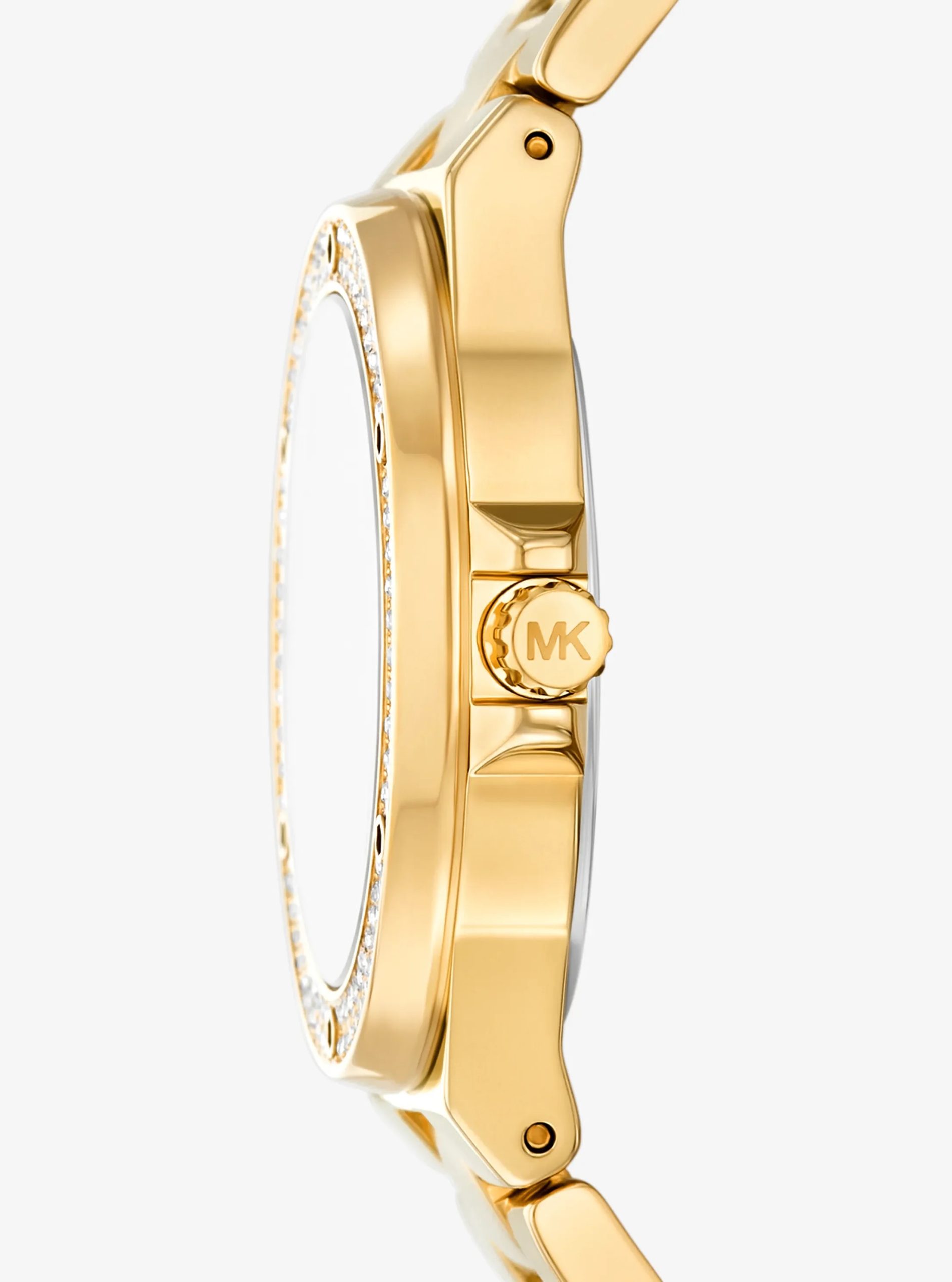 Michael Kors Lennox Pavé Gold-Tone Watch - Preorder