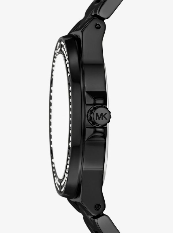 Michael Kors Lennox Pavé Black-Tone Watch - Preorder