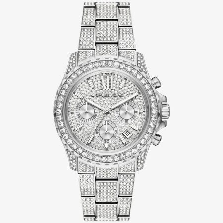 Michael Kors Oversized Everest Pavé Silver-Tone Watch - Preorder — Silver