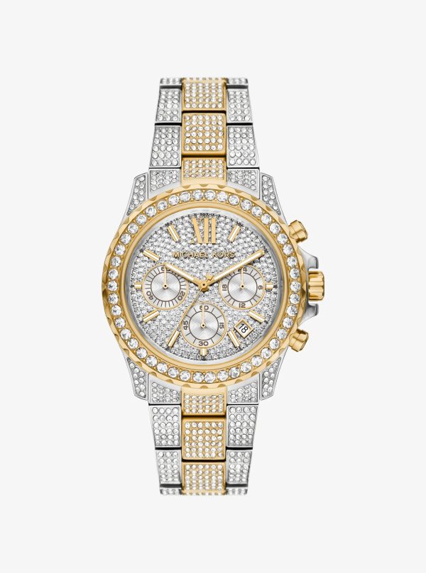 Michael Kors Oversized Everest Pavé Two-Tone Watch - Preorder