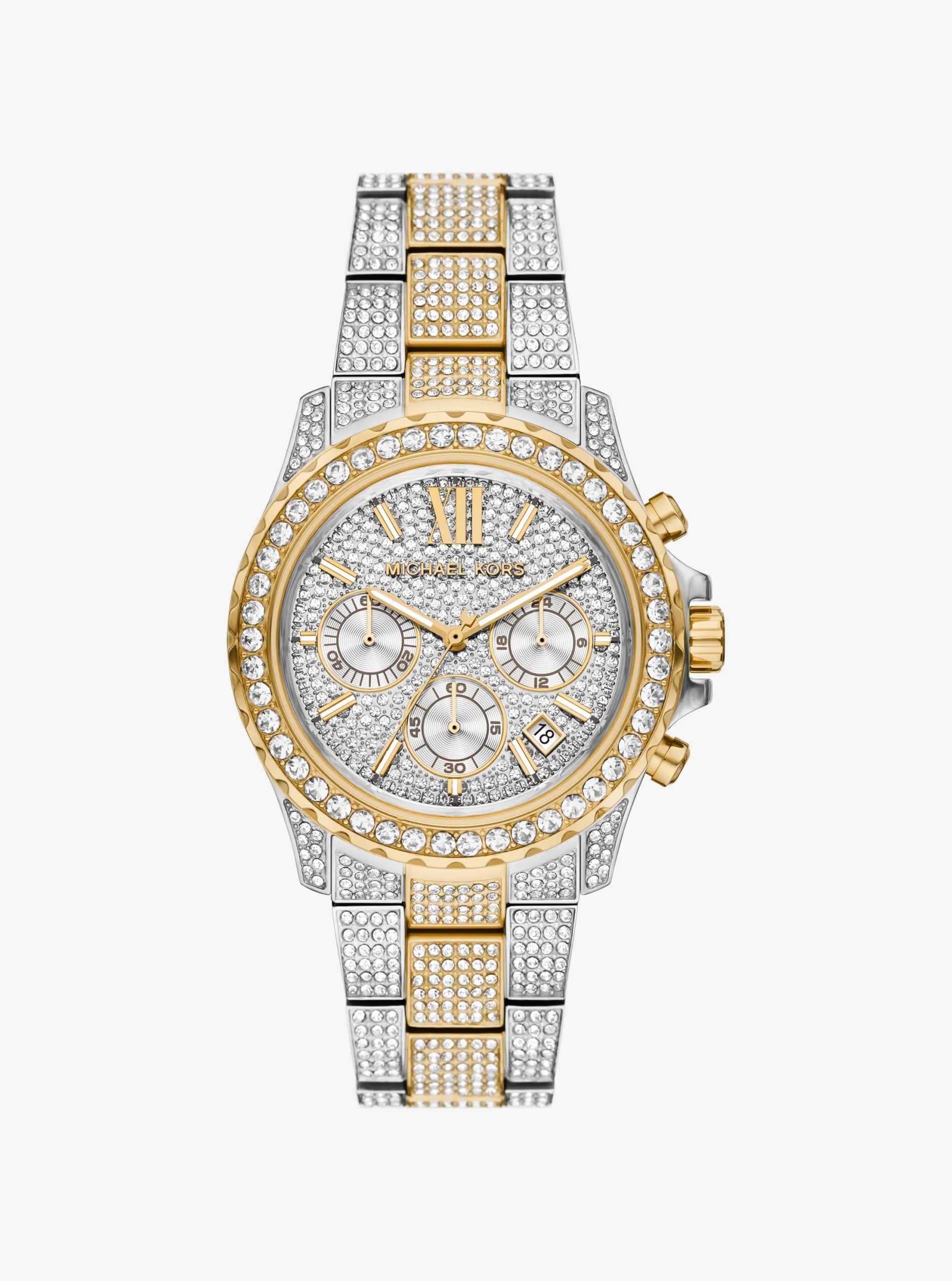 Michael Kors Oversized Everest Pavé Two-Tone Watch - Preorder