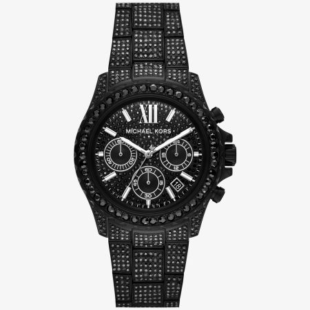 Michael Kors Oversized Everest Pavé Black-Tone Watch - Preorder — Black