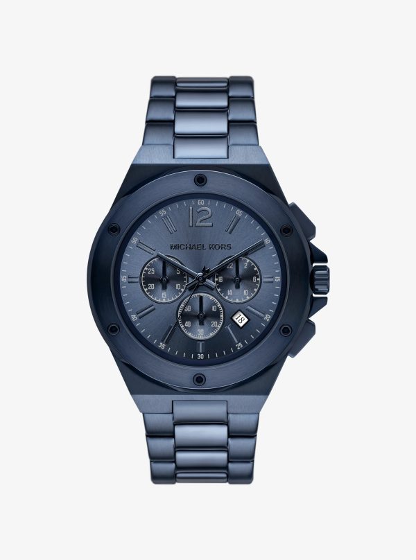 Michael Kors Oversized Lennox Blue-Tone Watch - Preorder