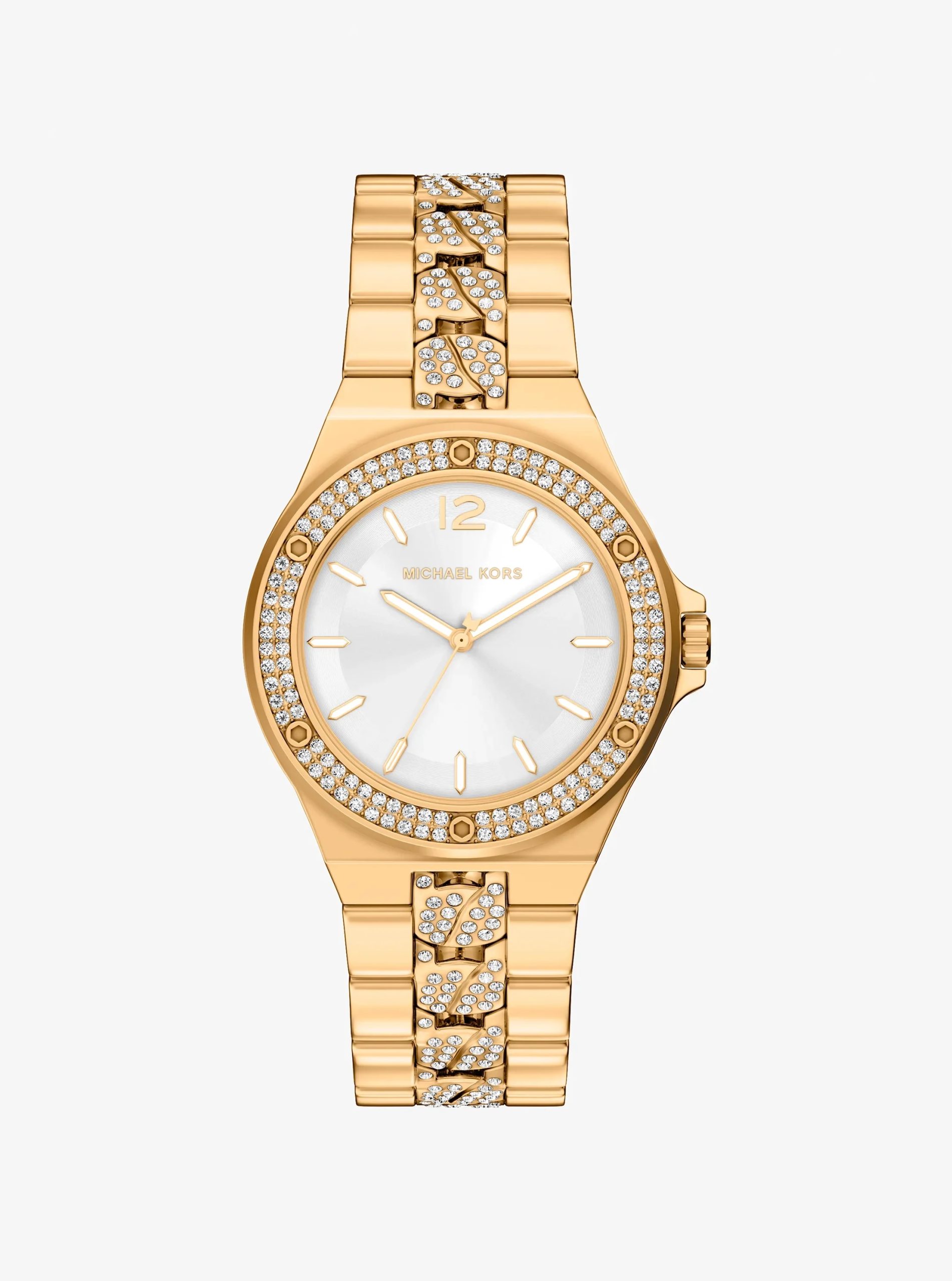 Michael Kors Lennox Pavé Gold-Tone Watch - Preorder