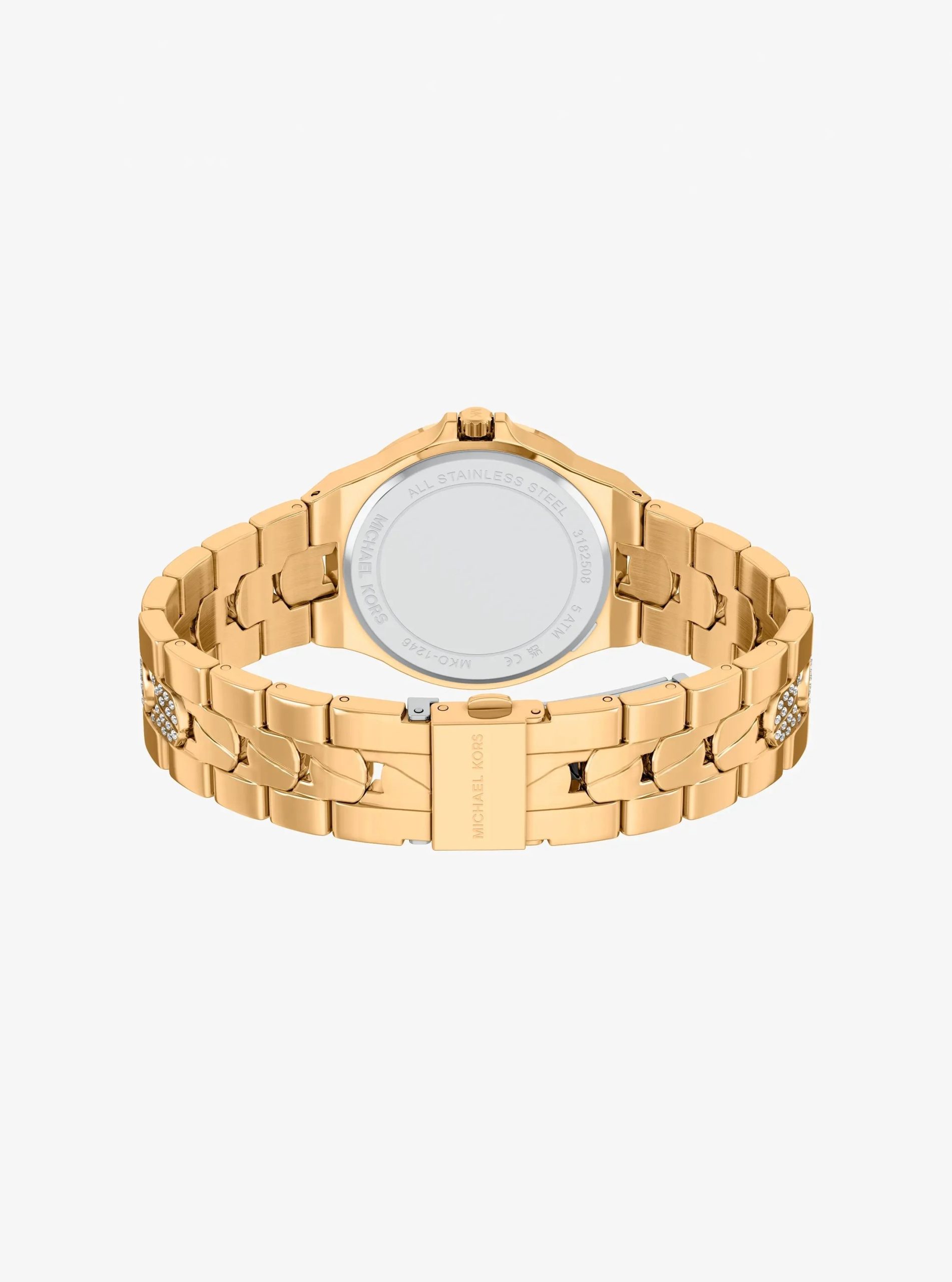 Michael Kors Lennox Pavé Gold-Tone Watch - Preorder