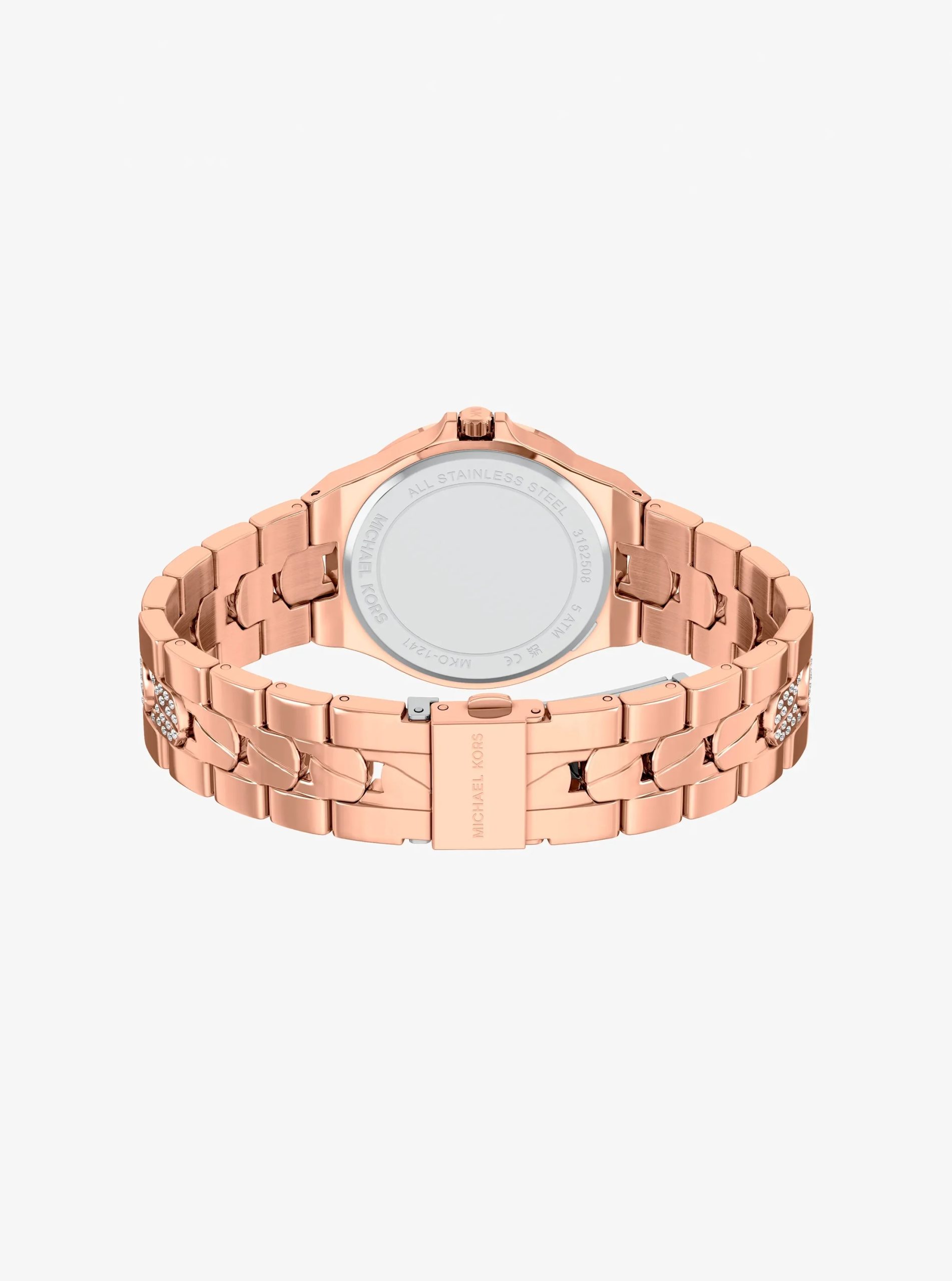 Michael Kors Lennox Pavé Rose Gold-Tone Watch - Preorder