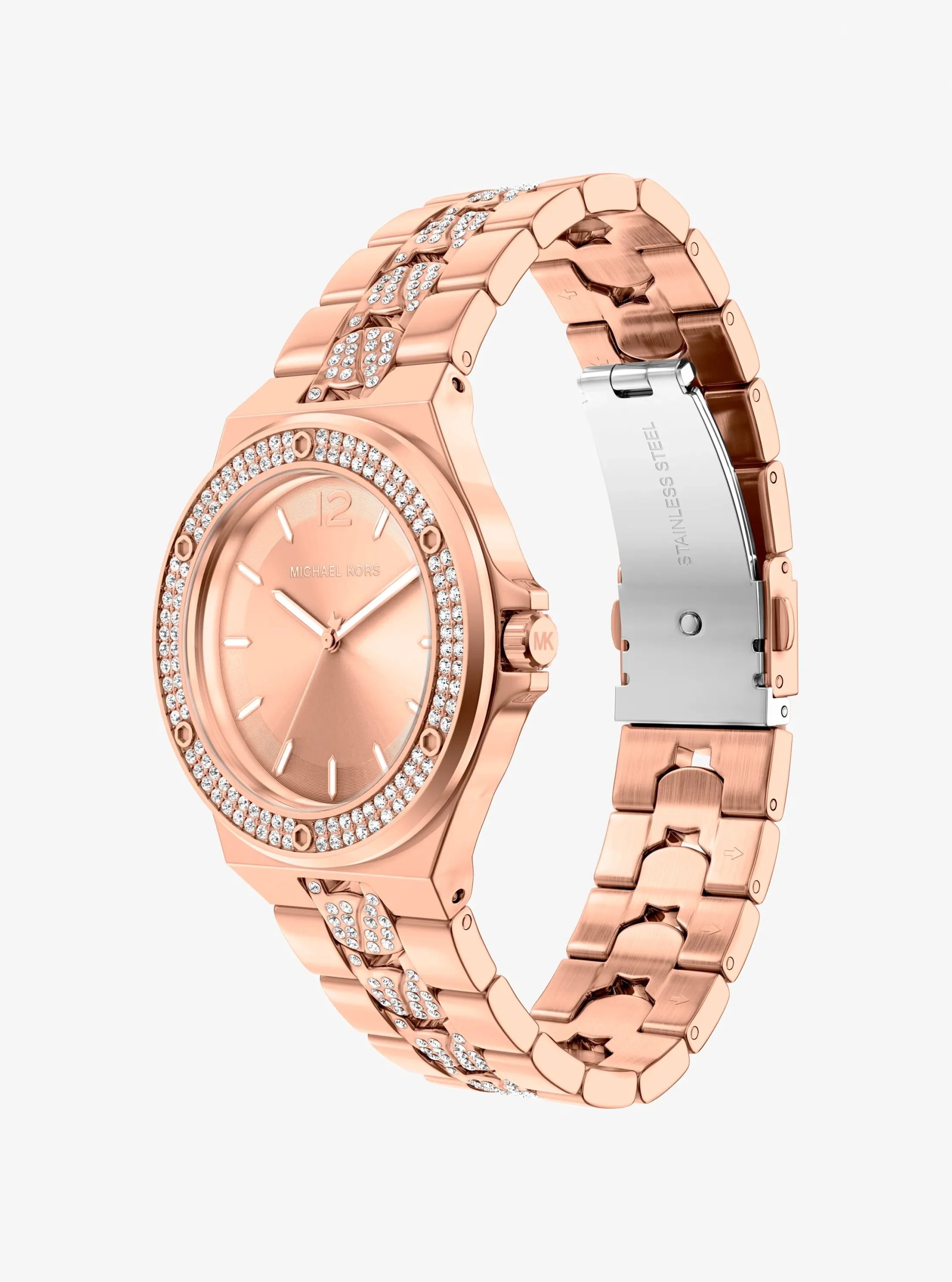 Michael Kors Lennox Pavé Rose Gold-Tone Watch - Preorder