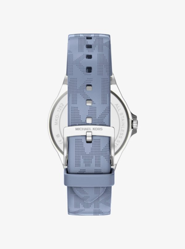 Michael Kors Lennox Pavé Silver-Tone and Logo Strap Watch - Preorder