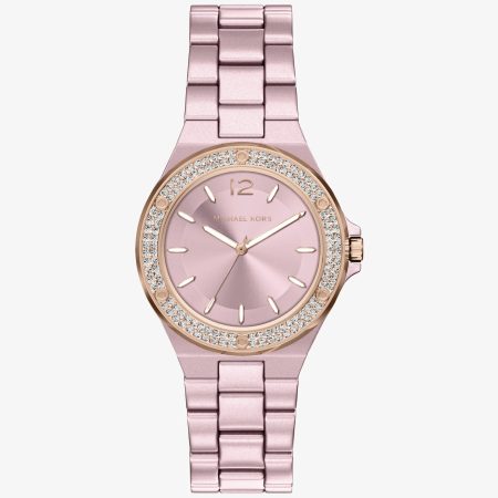 Michael Kors Mini Lennox Pavé Pink-Tone Watch - Preorder — Rose Gold