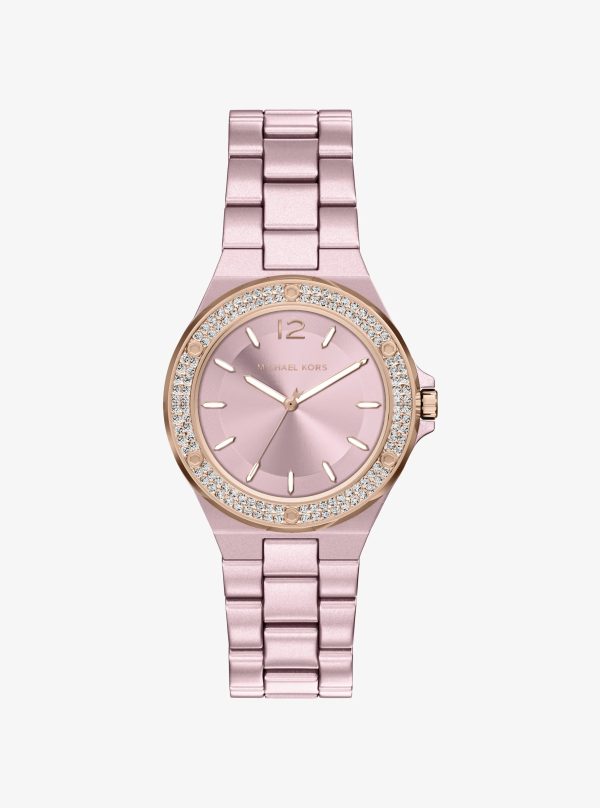 Michael Kors Mini Lennox Pavé Pink-Tone Watch - Preorder