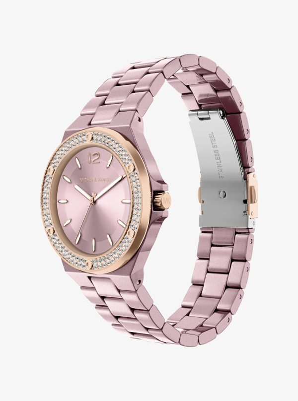 Michael Kors Mini Lennox Pavé Pink-Tone Watch - Preorder