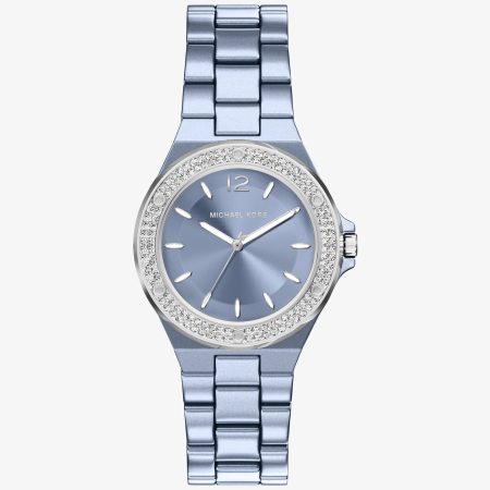 Michael Kors Mini Lennox Pavé Blue-Tone Watch - Preorder — Silver