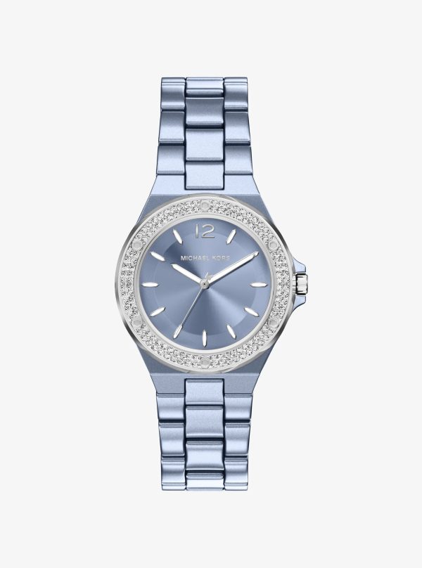 Michael Kors Mini Lennox Pavé Blue-Tone Watch - Preorder