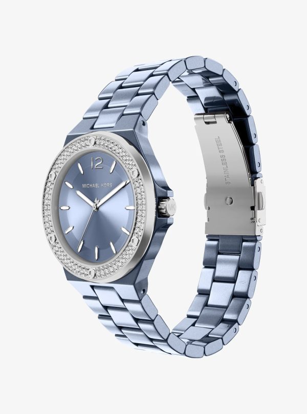 Michael Kors Mini Lennox Pavé Blue-Tone Watch - Preorder