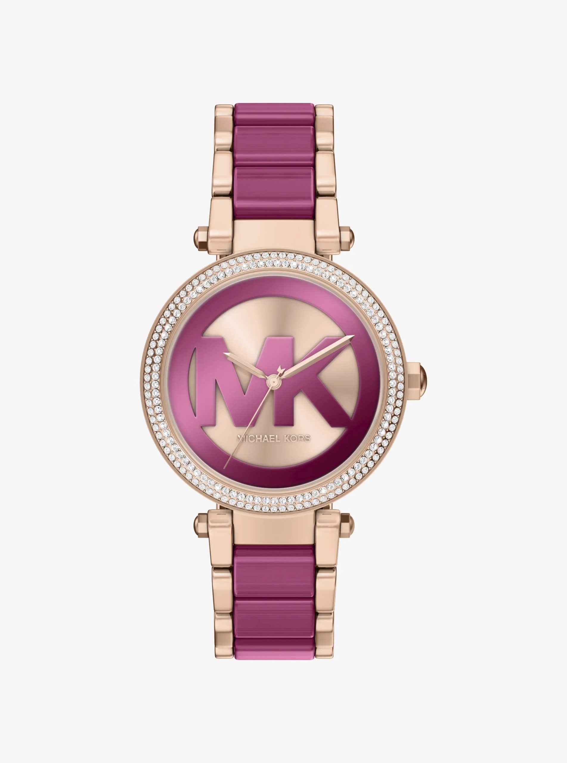Michael Kors Oversized Parker Pavé Pink-Tone Watch - Preorder
