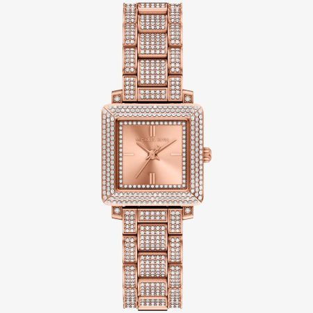 Michael Kors Petite Gwynn Pavé Rose Gold-Tone Watch - Preorder — Rose Gold