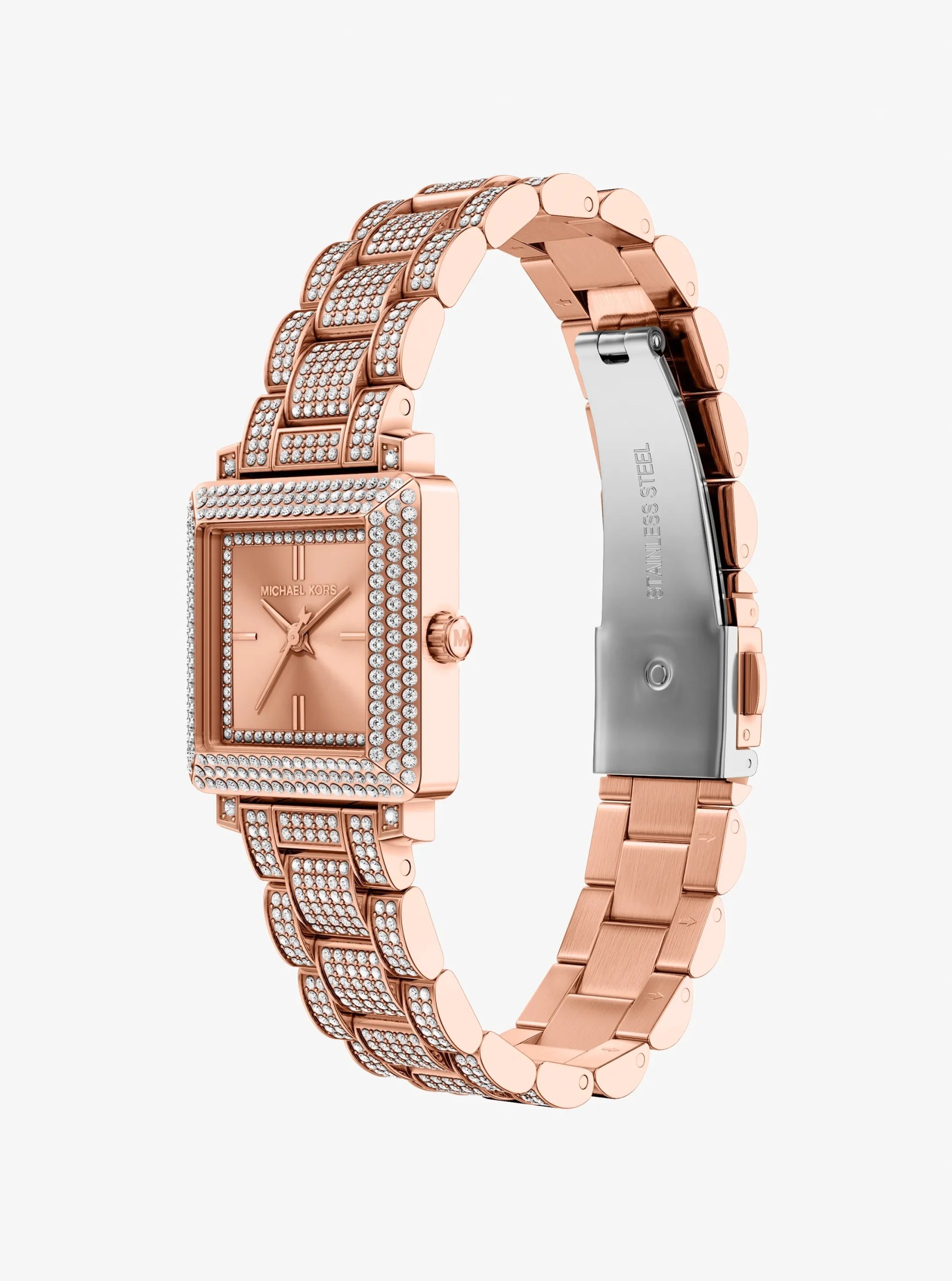 Michael Kors Petite Gwynn Pavé Rose Gold-Tone Watch - Preorder