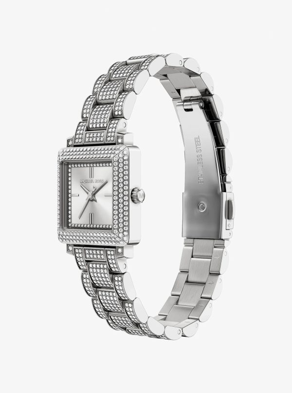 Michael Kors Petite Gwynn Pavé Silver-Tone Watch - Preorder
